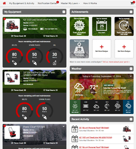 global lawncare company's app home page